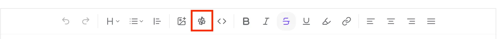 Insert external image button